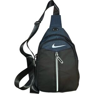 Nike Men's Black and Navy Belt Bag